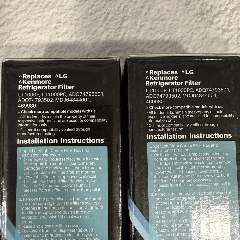 IcePure Plus RWF4700B Refrigerator Water Filters Set of 2 New In Box‎
